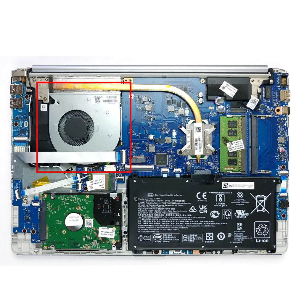 OEM For HP Probook 250 G8 255 G8 256 G8 250 G9 255 G9 256 G9 TPN-C151 Laptop CPU GPU Cooling Fan Heatsink Fans Cooler L52034-001