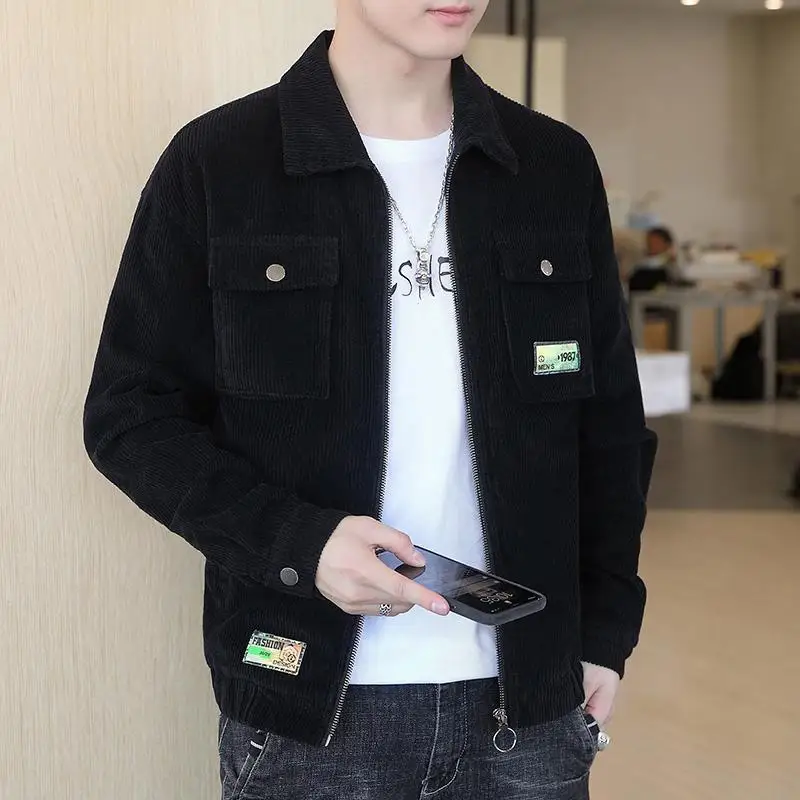 Jackets Men 2022 Autumn Handsome Casual Teens Personality Fashion Clothing Chaqueta Harajuku Korean Stylish High Street Popular