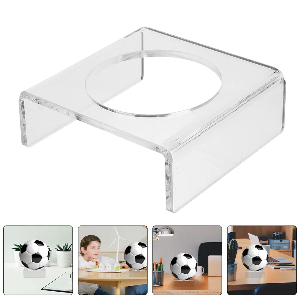 Transparent Acrylic Ball Display Stand Multifunctional Sphere Holder for Basketball Football Volleyball Soccer Bowling Stable