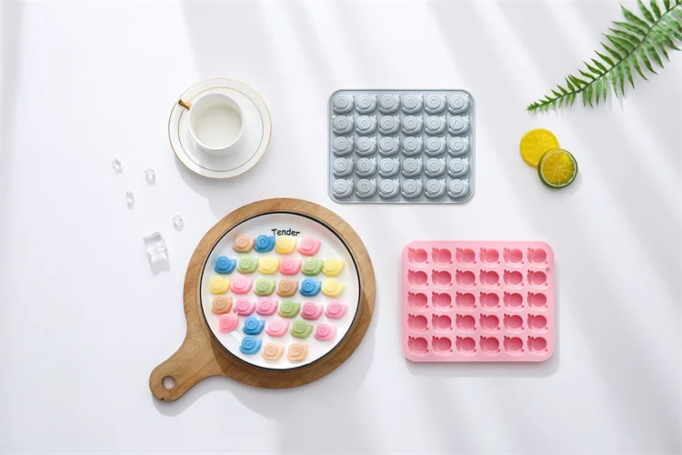 Kleine Silikonform in Schneckenform, weiche Süßigkeiten-Schokoladenwachsflasche, Zucker-Kuchenform, Epoxidform, Kuchendekorationszubehör – Detail 3