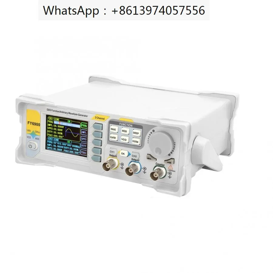 FY6900-60M Generatore di segnale Segnale DDS digitale Segnale ad alta tensione Funzione a doppio canale/Generatore di forme d\'onda