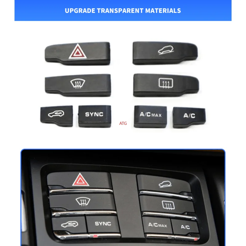 Suitable for Porsche Palamela macan Cayenne air conditioning button central control size switch Air volume knob button