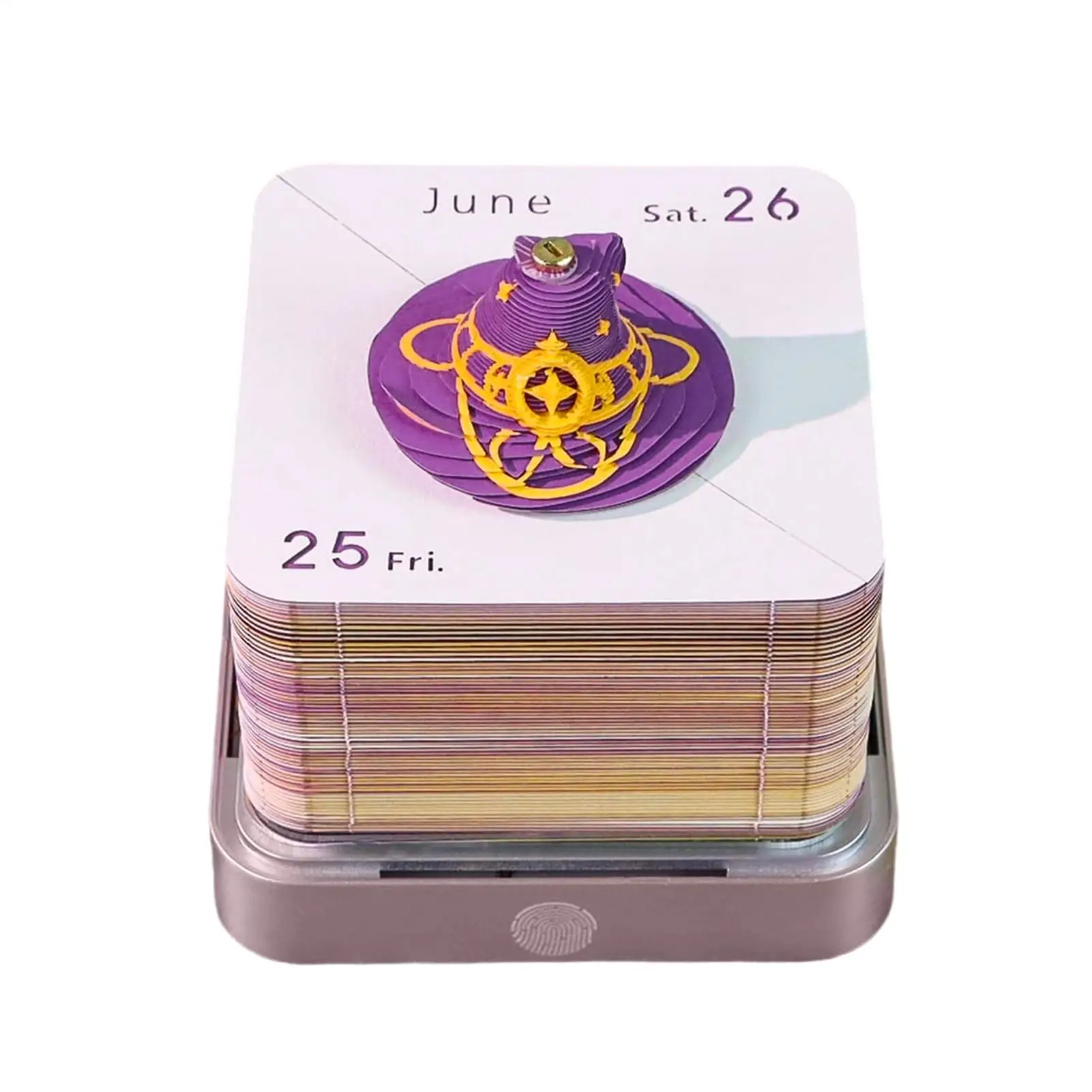 3D Calendar 2027 Summoner Owls Decorative Paper Carving Planner Paper Notepad Desk Weekly Calendar for Home Office School Dorm