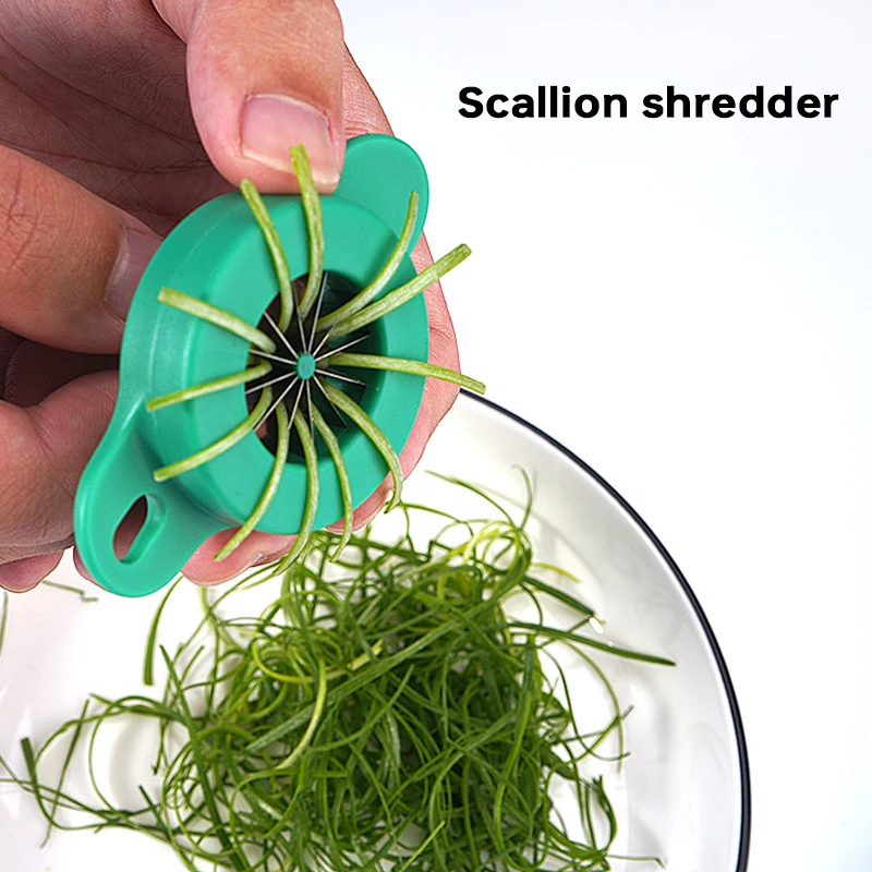 

1pcs Green Onion Easy Slicer Shredder Plum Blossom Scallions Cut Green Onion Wire Drawing Kitchen Superfine Vegetable Shredder