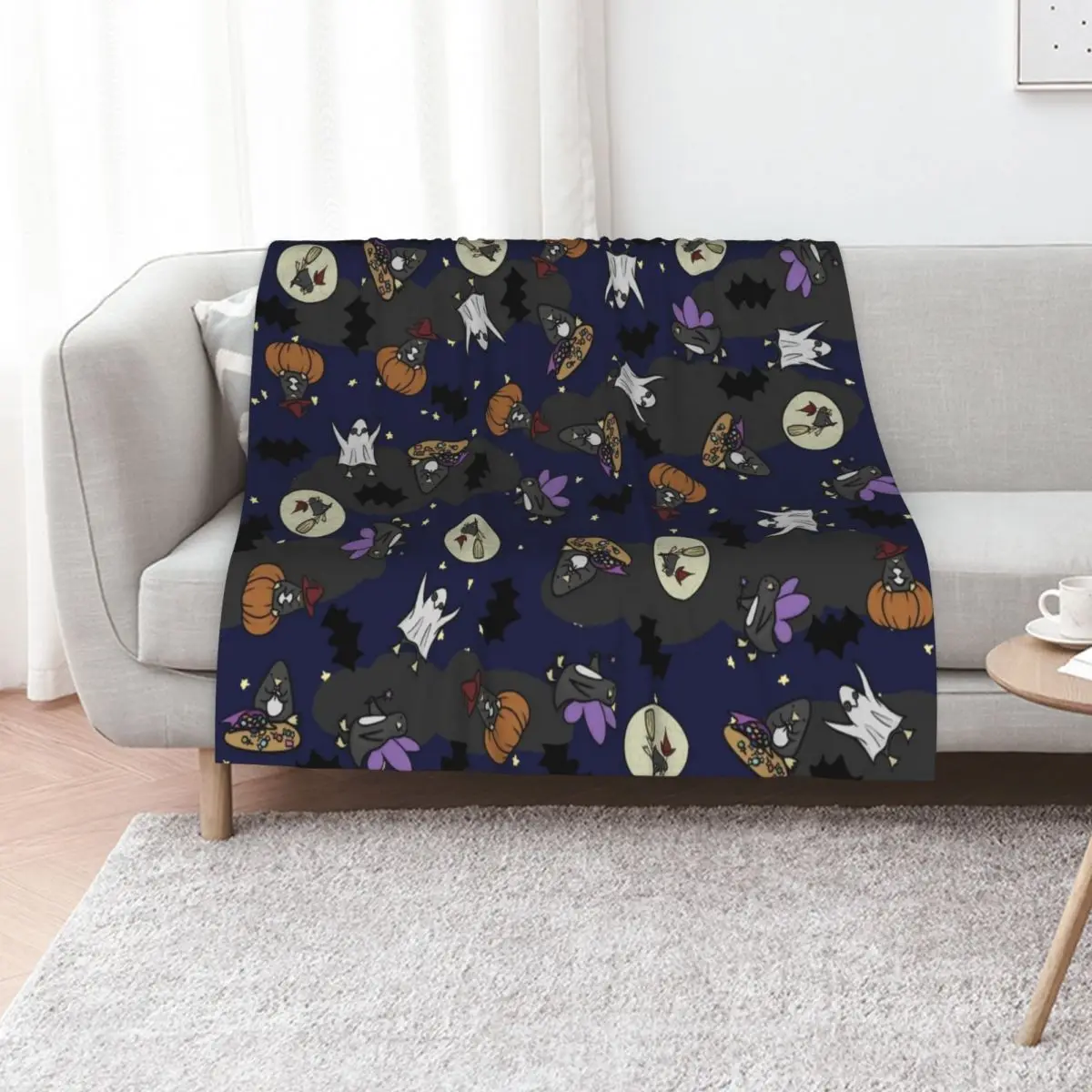 Spooky Penguin Chaos! Throw Blanket Luxury Thicken Bed covers blankets ands Luxury Throw Stuffeds Flannel Blankets
