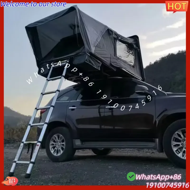 CE Certificate Ultralight ABS Plastic Hard Shell Side Open Car Roof Tent for Camping