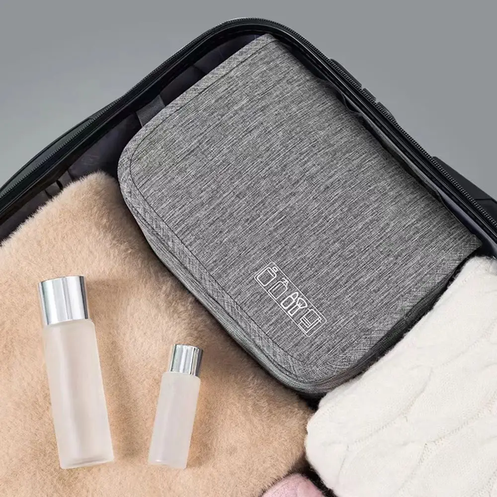with Hook Water-resistant Waterproof Hanging Makeup Bag Makeup Case Travel Toiletry Bag Cosmetic Organizer Bag