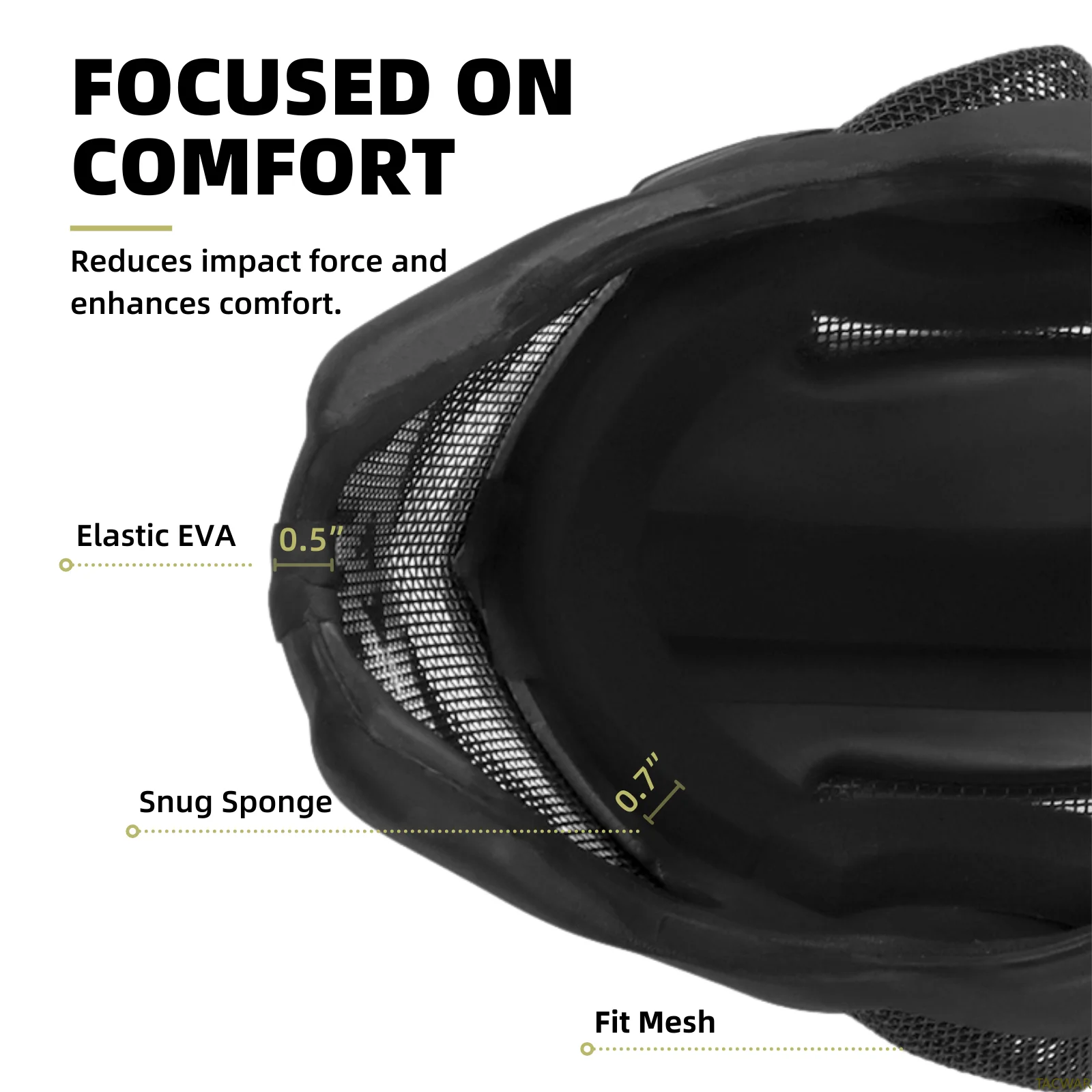 EVA Airsoft Helmet Full Face with Breathable Steel Mesh, Ultra-Light Large Area Ventilation Adjustable Buckle Skull Mask