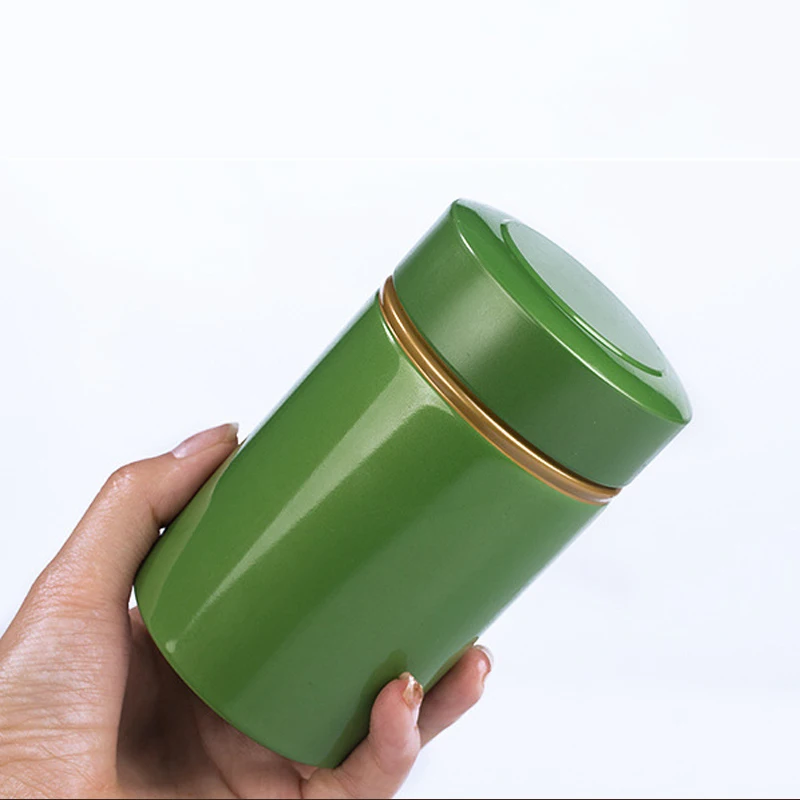 Portable Metal Tea Can 50g Tinplate Tea Storage  Tea Tin Containers for Loose Dry Tea Leaves