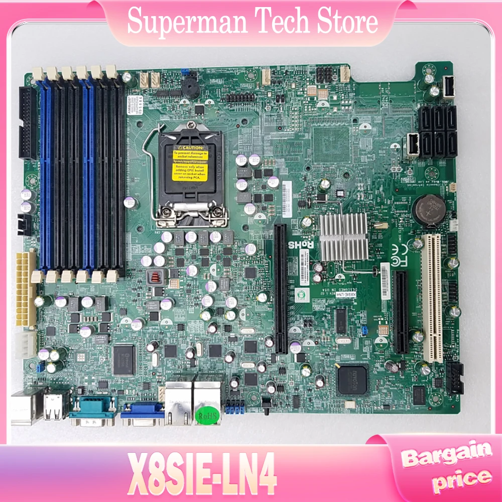 X8SIE-LN4 Motherboard LGA1156 DDR3 Xeon X3400 / L3400 Series Core i3 For Supermicro