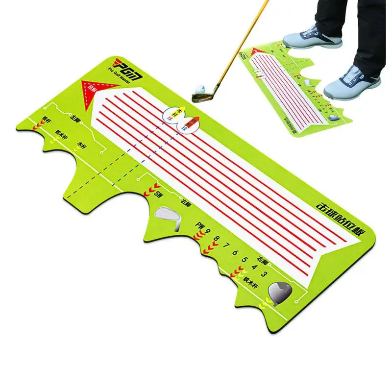 Golf Putting Posture Correction Pad Golf Swing Stand Mats Swing Practice Position Correction Batting Station Board Training Aid