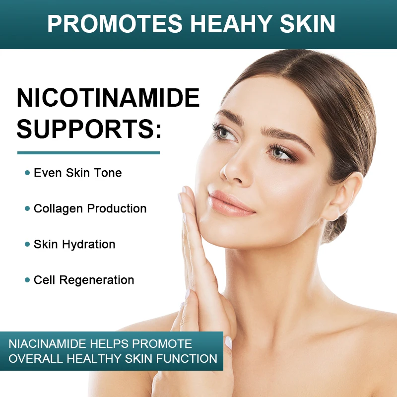 Mulittea Niacinamide 500mg - Niacinamide Niacin Natural No-Rinse Vitamin Formula - Supports Skin Cell Health Skin Whitening