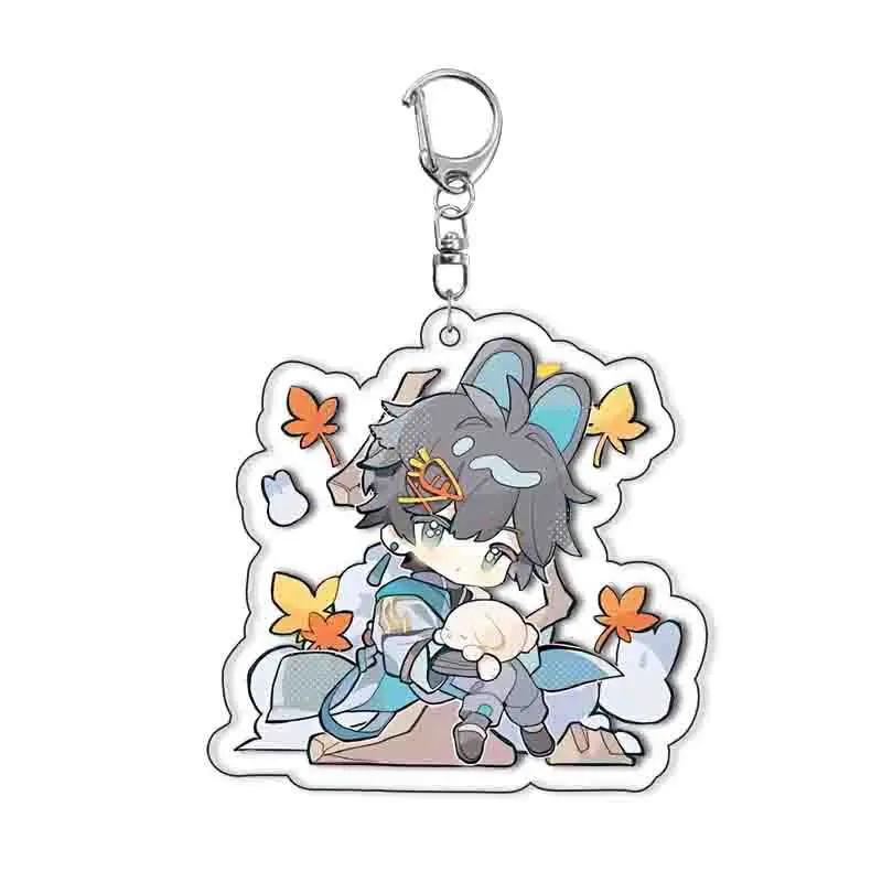 Game Honkai: Star Rail Keychain Cute Anime Figure Blade Luocha Pendant Car KeyRing Cosplay Backpack Jewelry Bag Accessories Gift