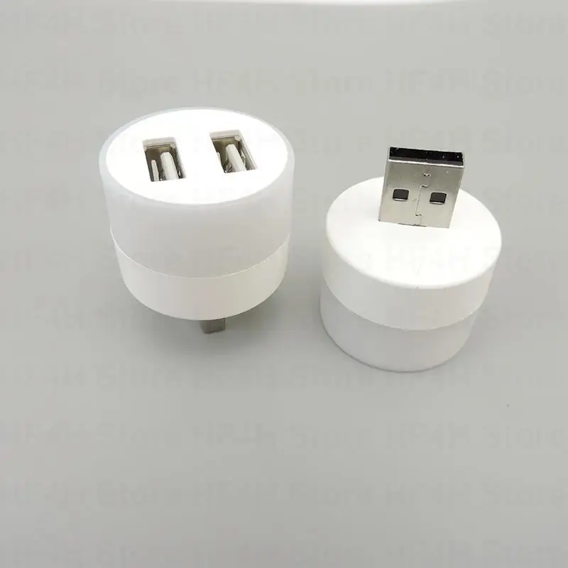 USB Plug Lamp Mobile Power Charging Small Book Lamps LED Eye Protection Reading Light Small Light Night Light with USB splitter image 4