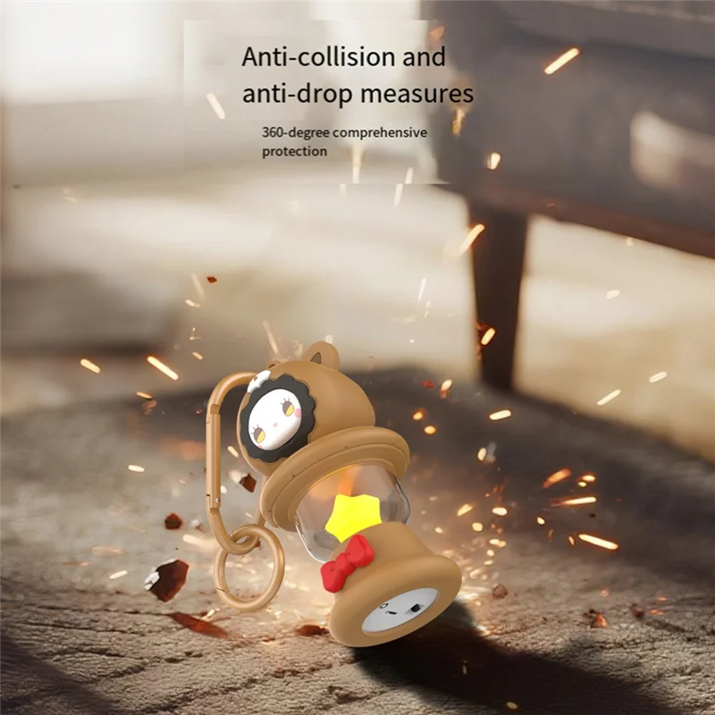 ABSQ-For Airtag Anti-Lost Device Pendant Protective Cover Cartoon Cute Night Light Dustproof Storage Children Couple