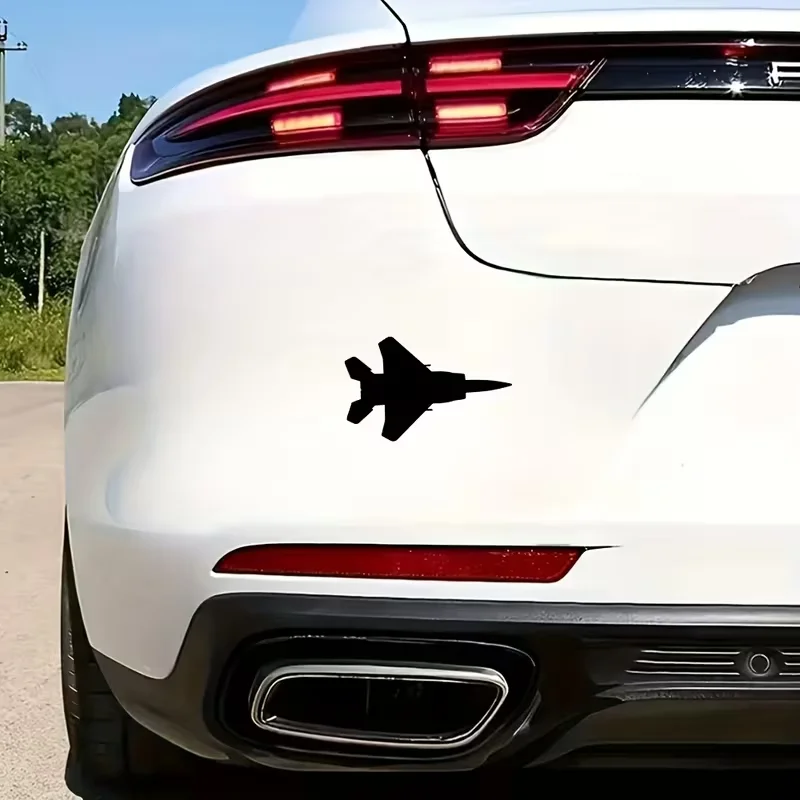 Reflective Military-Themed Decal for Cars and Motorcycles – Waterproof, PVC Fighter Jet and Missile Design, Army Enthusiast Esse