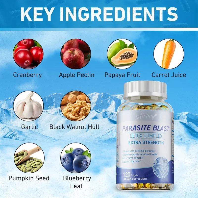 مجمع التخلص من السموم من انفجار الطفيليات - يزيل الطفيليات ويخفف عيوب الهضم ودعم صحة الجهاز الهضمي #3