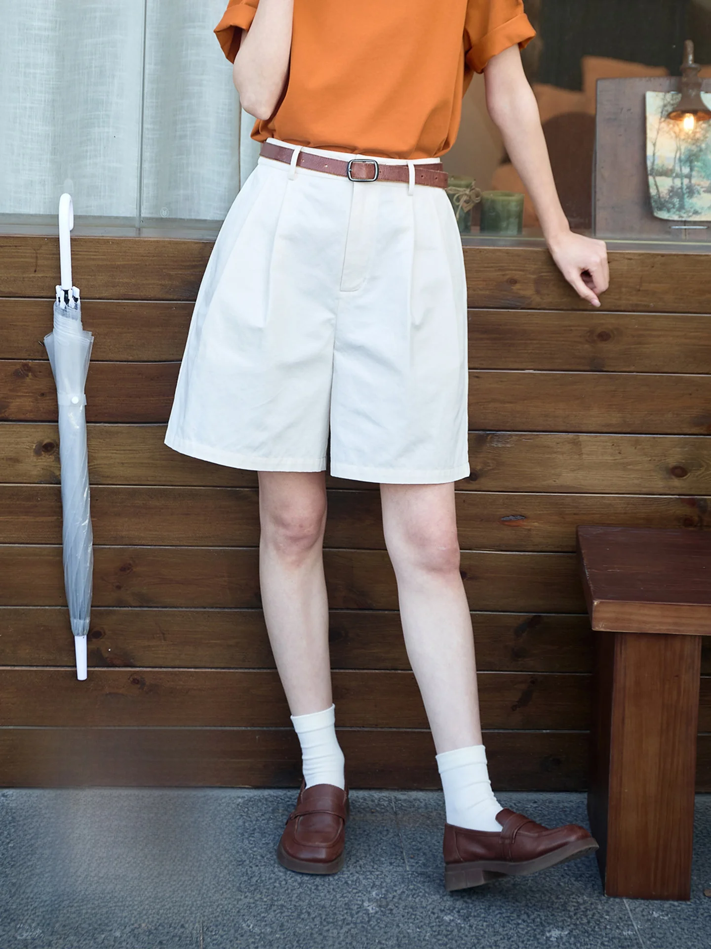 White Cotton Linen Women's Short Pants High Waist Loose Casual Wide Leg Five Parts Summer Breathable Comfortable Shorts
