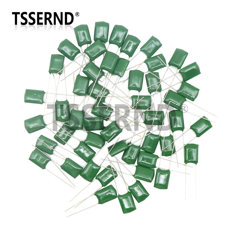 50pcs Polyester film capacitor 100V 1nF 1.5nF 2.2nF 100nF 2A471J 2A102J 2A152J 2A222J 2A392J 2A332J 2A472J 2A103J 2A473J 2A104J