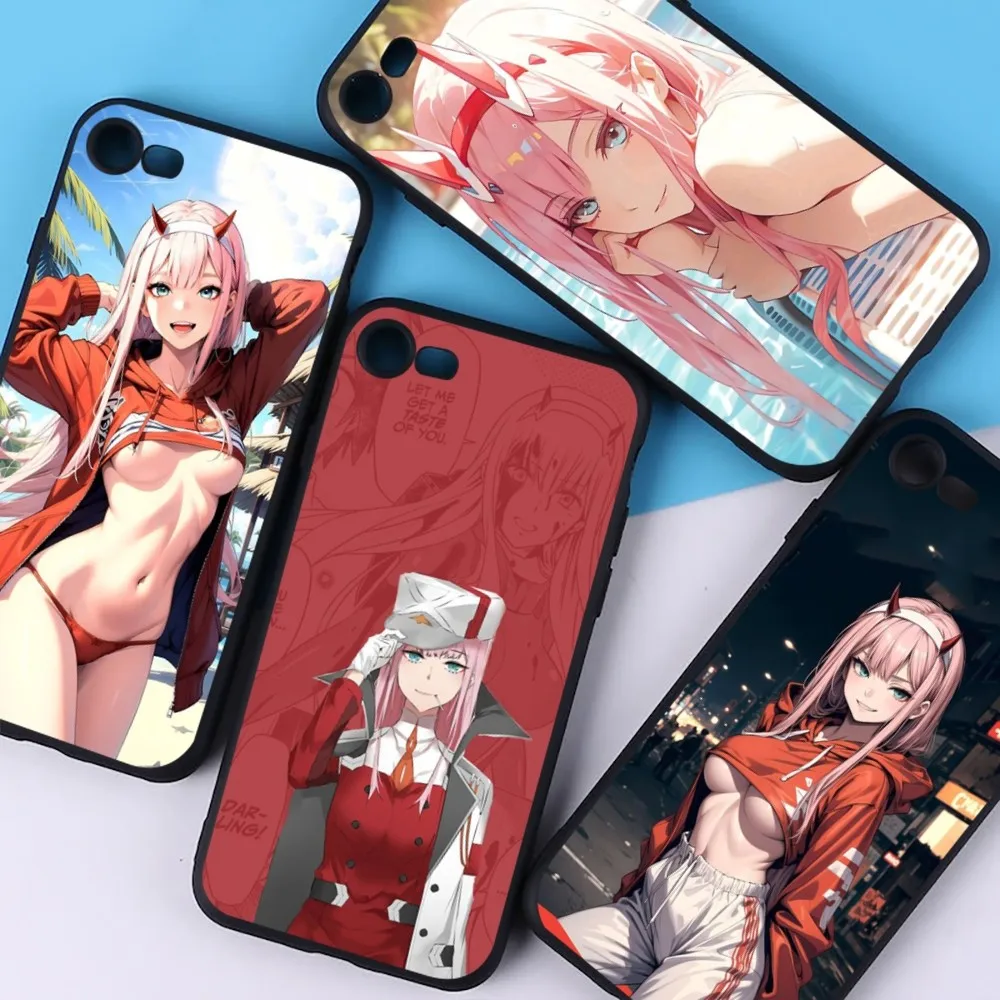 Darling in the FranXX Phone Case For iPhone 15 6 7 8 Plus 11 12 13 14 Pro SE 2020 MAX Mini X XS XR Back Funda Cover