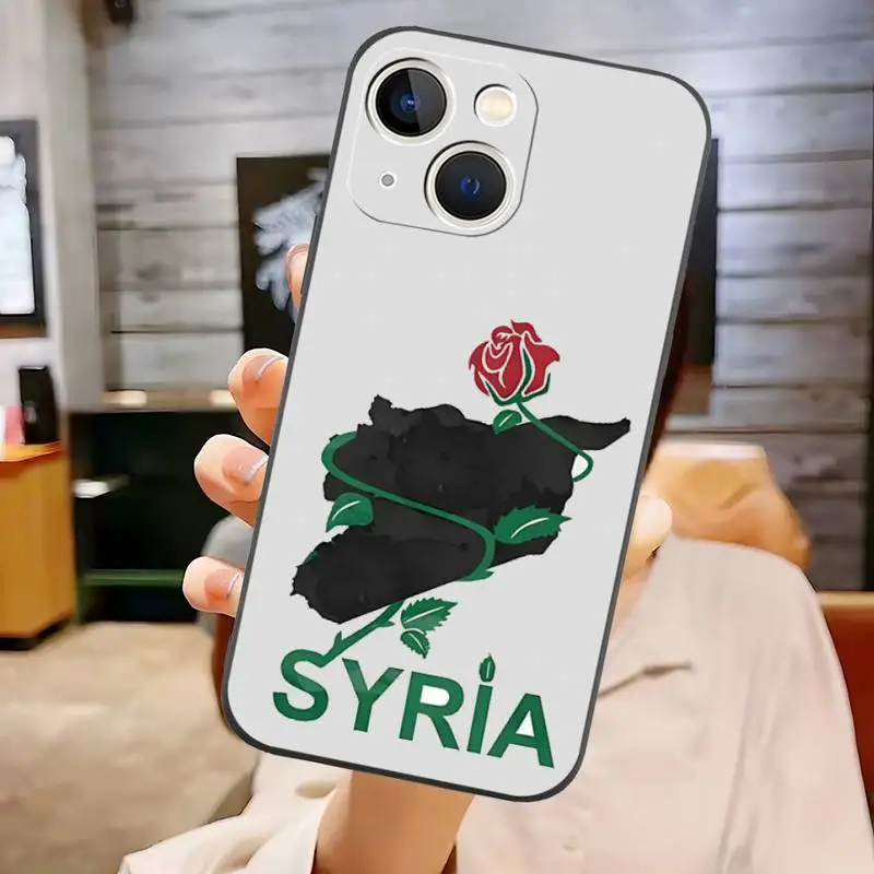 Syrian Syria Flag Phone Case For IPhone 11 14 13 Pro Max 12 Mini Xs X Xr 7 8 6 6s Plus Se 2020 Shockproof Back Cover