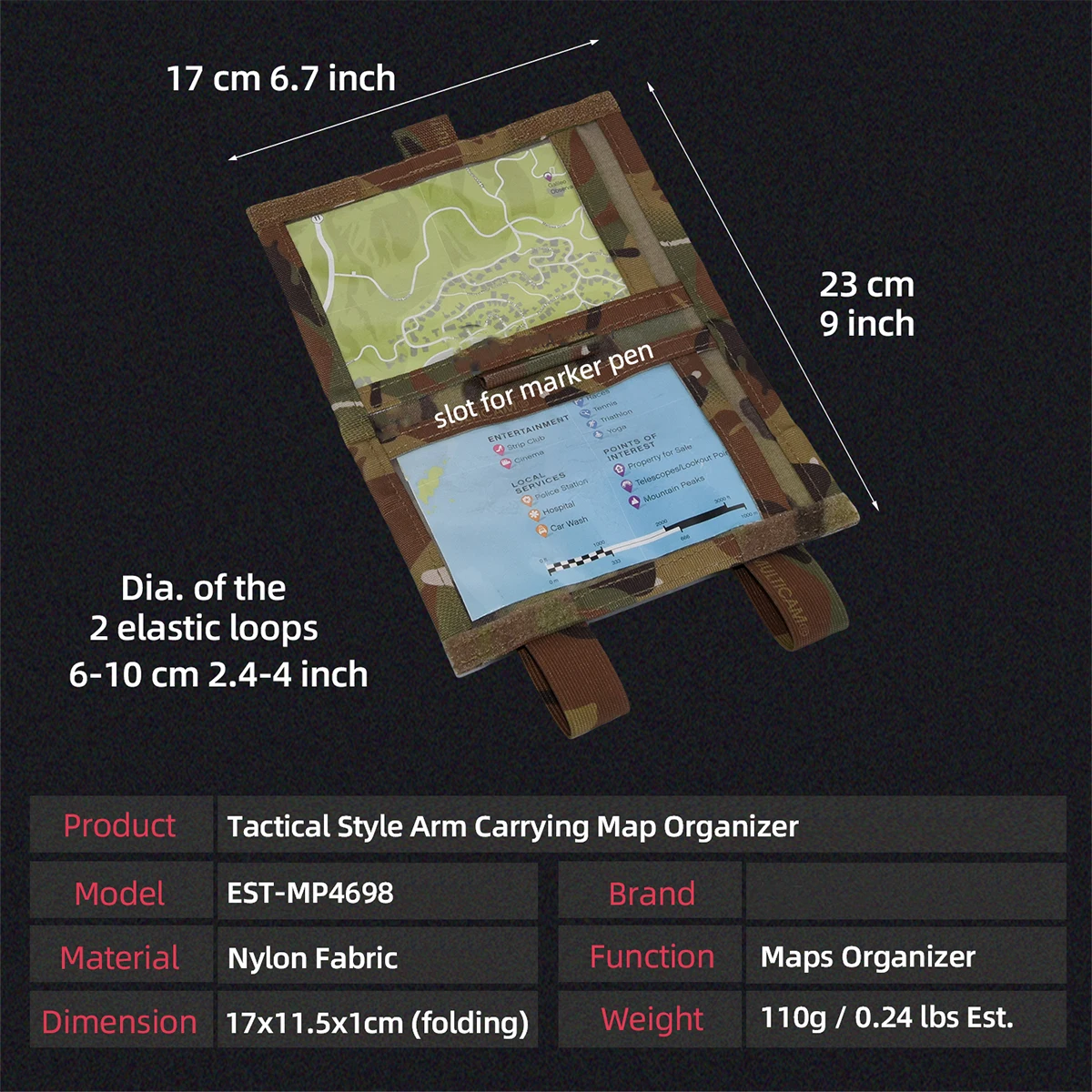 Tactical Military Arm Pouch Sh - Outdoor Hunting Maps ulasan dan harga