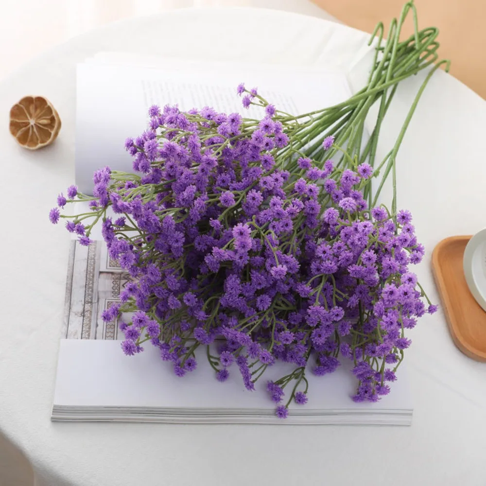 25pcs Artificial Flower Gypsy Blue Pink Daisies Bouquet Living Room Home Decoration Artificial Flower