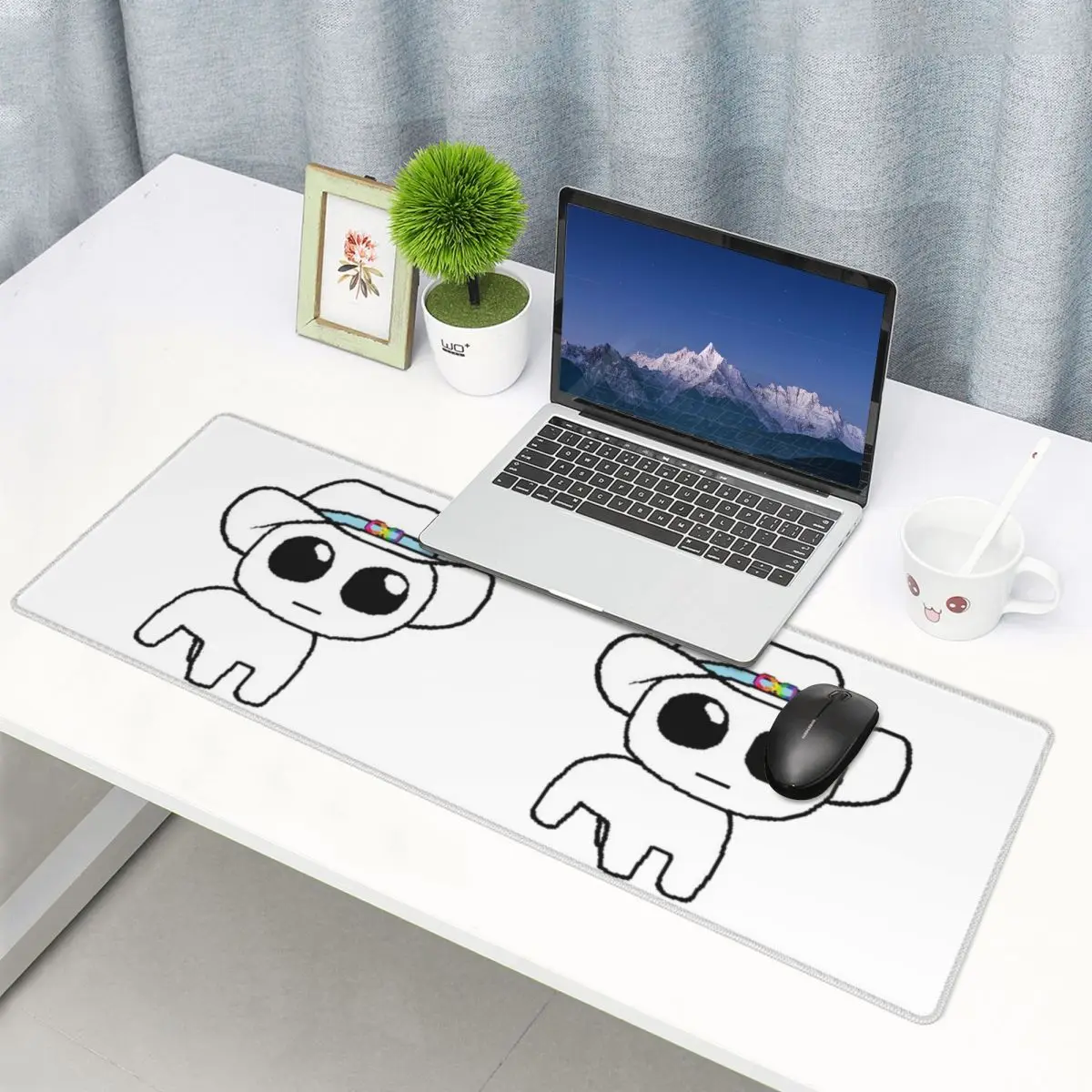 Large Mouse Pad TBH Autism Creature Meme Yippee Gamer PC Laptop Mats Keyboard Carpet Computer Gaming Office Accessories Desk Mat