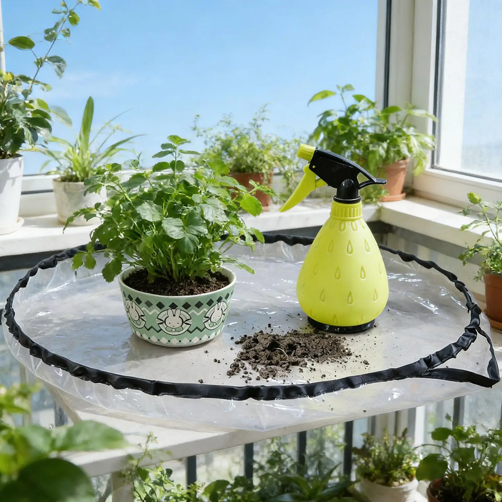 Plant Repotting Mat, Gardening Mat, Waterproof Potting Mat for Potted Plants, Watering, Pruned Plants, Unique Gifts