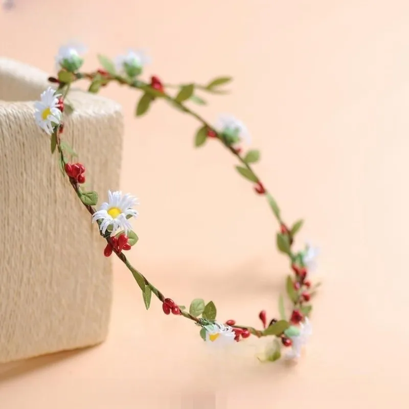 Floral Crown for Girls, Daisy Flower Headband, Hair Accessories, Wreath, Summer Fashion, 2015