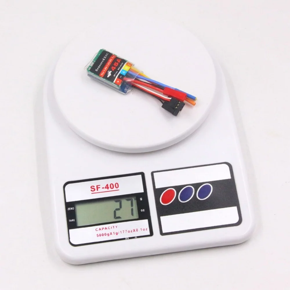 

FATJAY 45A BLDC Brushless Sensored 2-3S Linear-friendly ESC Electronic Speed Controller for MINI-Q9 DRZ Upgrades Micro Car