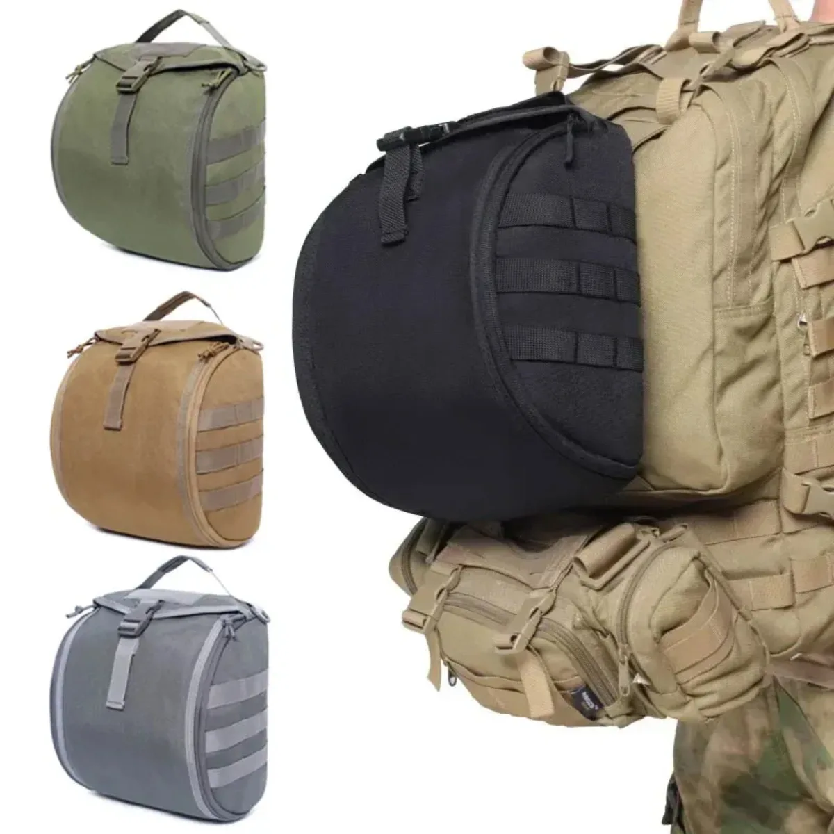 Tactical Helmet Bag Pack Multi-Purpose Molle Storage Bag Carrying Pouch Outdoor Sports Hunting Shooting Combat Helmets Equipment