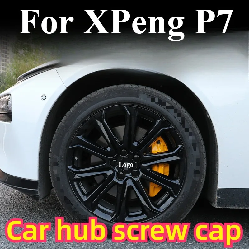 For XPeng P7 Car hub screw cap Rust and corrosion protection cover Exterior modification accessories