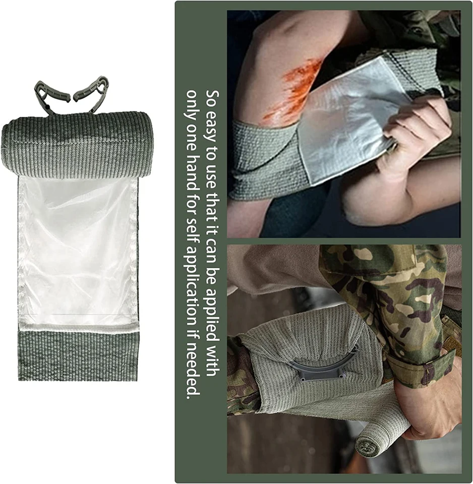 Lot De 2 Bandages Israéliens 6 Pouces - Pansement Compressif Hémostatique Urgence Premiers Secours
