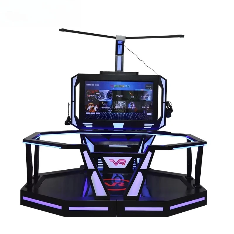 FL Wholesale 3d Glasses Simulator VR Gaming Station Attraction Virtual Reality VR Walking Platform for Theme Park Customized