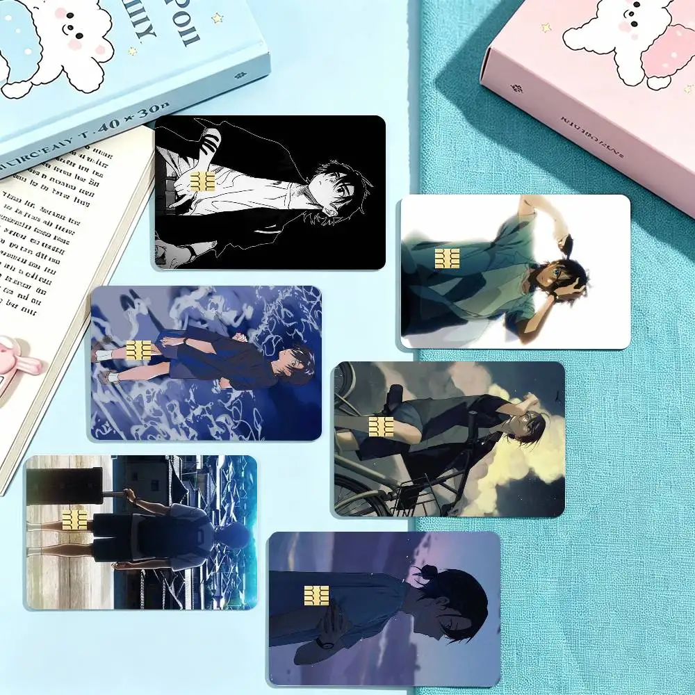 S-Summertime Shinpei Ajiro Credit Card HD Stickers Game Card Decal Small Chip Waterproof Sticker Gift