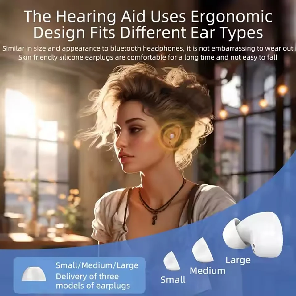 16 Channel Hearing Aid TWS Magnetic Digital Display With Noise Reduction Function Suitable For Mild To Moderate Hearing Loss