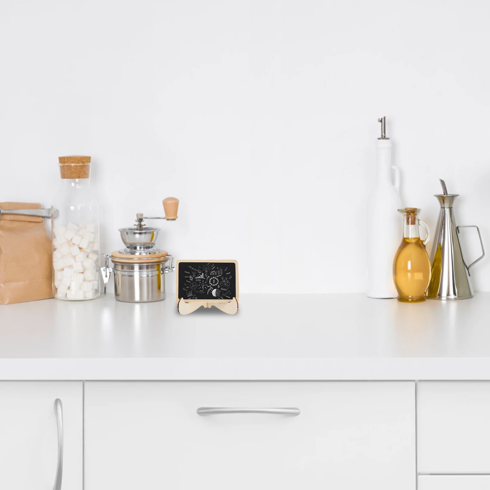 10Pcs Message Blackboard Mini Chalkboard for Desktop Use Reusable Erasable Writing Board Wooden Decorative Sign for Home Office