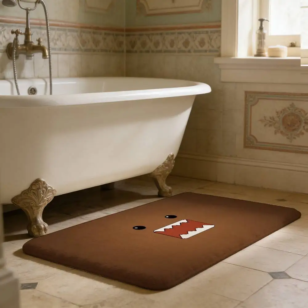 Cartoon D-Domo K-Kun Bathroom Mat Anti-slip Absorb Water Long Strip Cushion Bedroon Mat Welcome Doormat