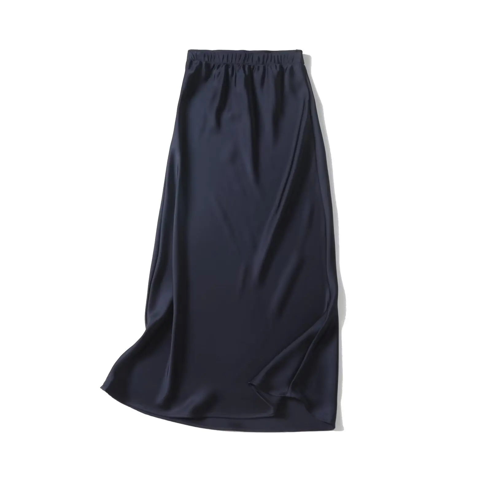 

Women's 2025 new Chic fashion casual slim satin texture fishtail MIDI skirt retro high stretch waist women's skirt Skazi