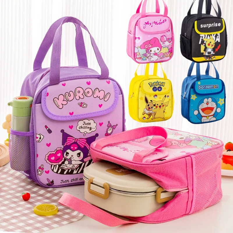 

Sanrio Bento Box Bag Kids Primary School Insulated Bento Bag Thick Waterproof Lunch Box Bag Cartoon Cute Hand Bag Lunch Box Bag