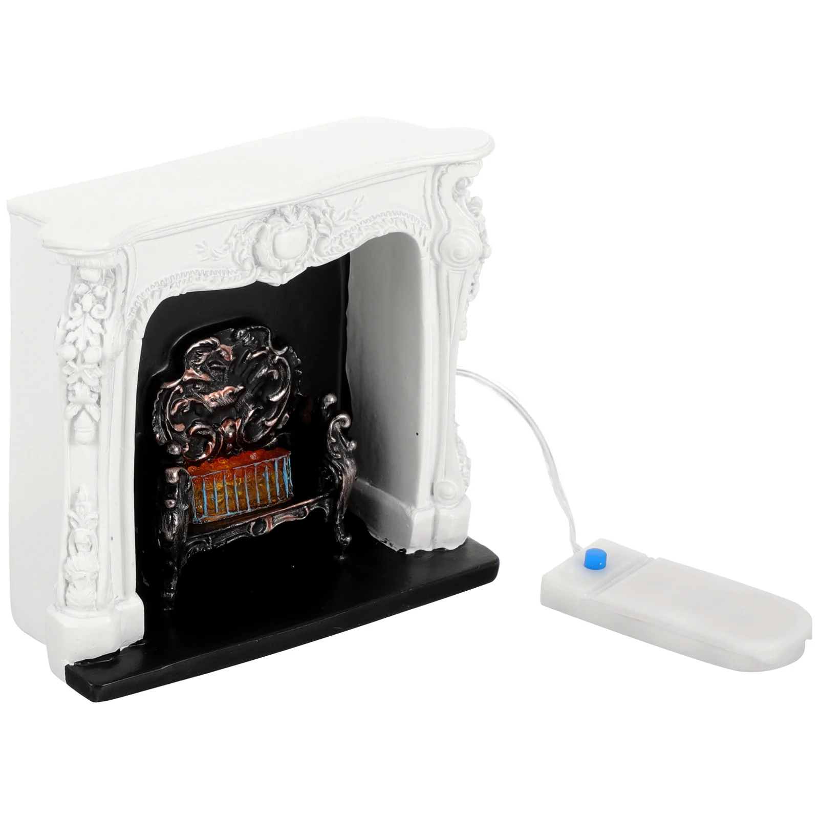 Dollhouse Toys Mini Furniture Miniatures Fireplace Tiny Model for Landscape Prop Resin