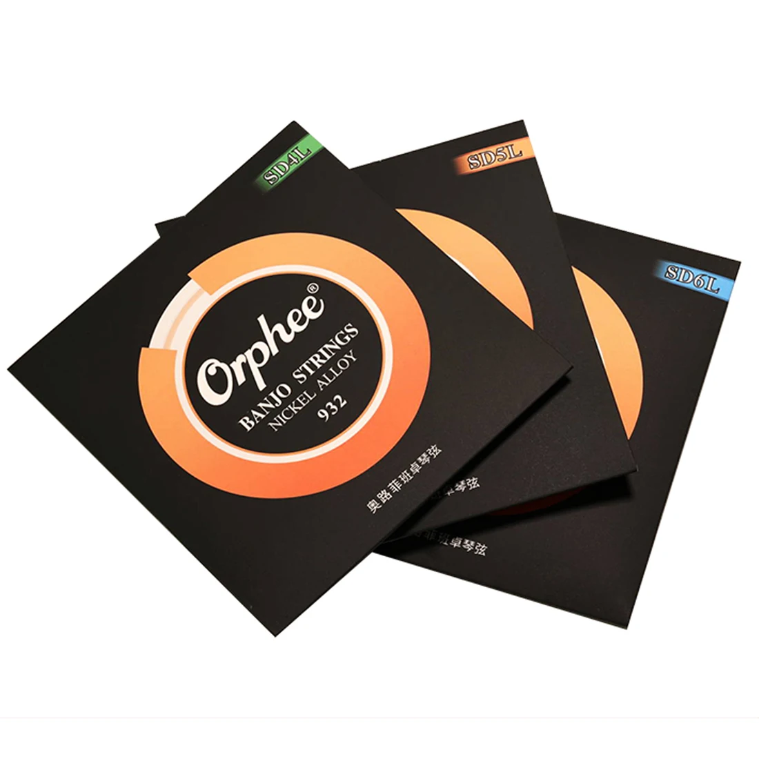 Orphee 4/5/6 Strings Banjo Strings Nickel Alloy Wound Hexagonal Steel Core Rust Resistant SD4L SD5L SD6L Banjo Accessories