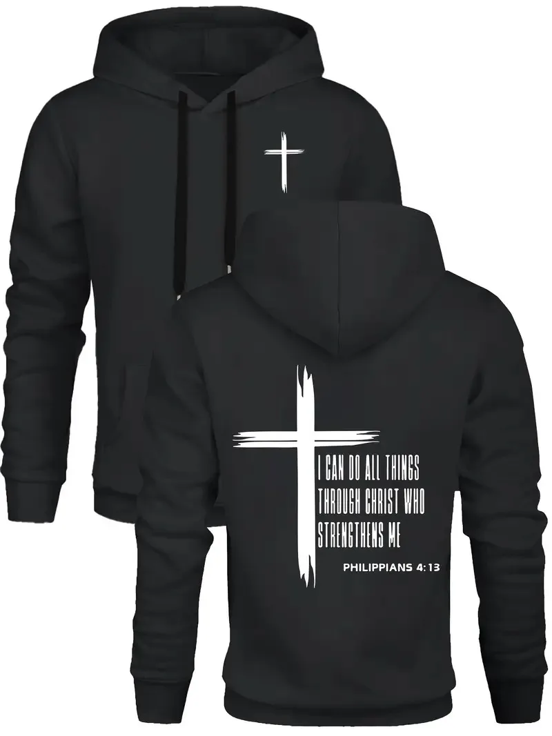 

2025 Autumn and Winter Things Strengthens Prints Men's Hoodie Casual Long High-end Luxury Is for Both Men and Women Top Y2k