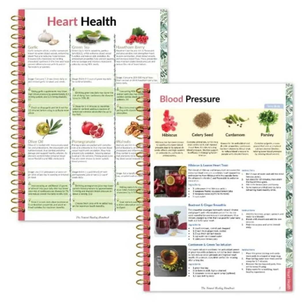 Natural Healing Handbook Spiral Bound Guidebook For Herbal Remedies And Holistic Health Support With Step By Step Protocols - Image 4