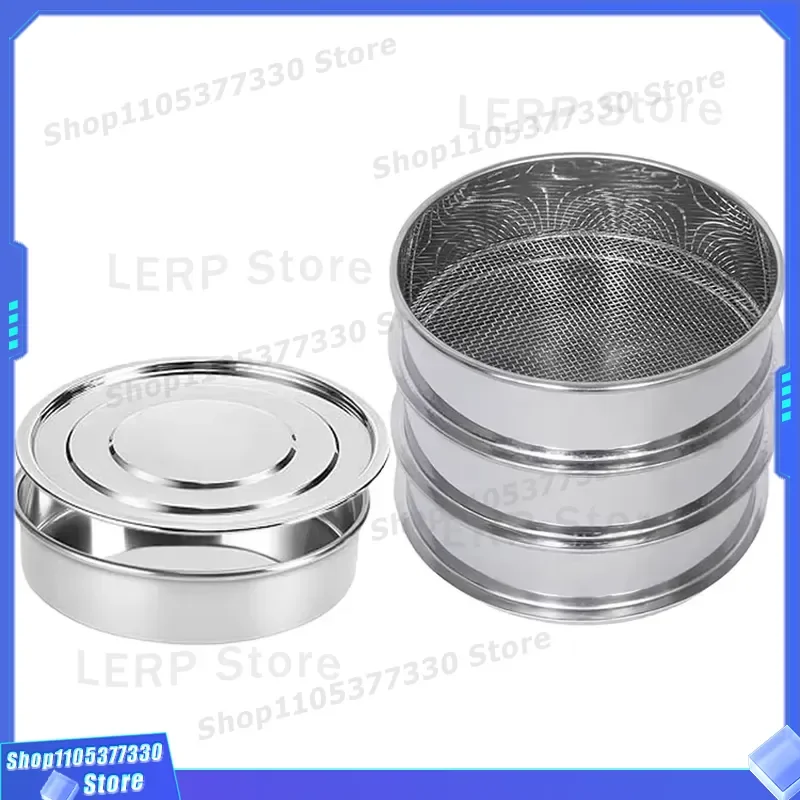 304 Stainless Steel Plain Weave Test Sieve Mesh for Soil Grain Seed Analysis Geological Lab Sand Sifting Standard Screen