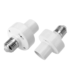 Smart Light Bulb Adapter Lamp Holder E27 Screw Mouth Wireless Radar Induction Lamp Head for Staircase Corridor Garage