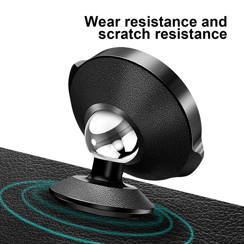 Baseus Magnetic Car Phone Holder for iPhone Xiaomi Huawei Full Rotation Metal Phone Holder Stand Sticker Universal Car Holder