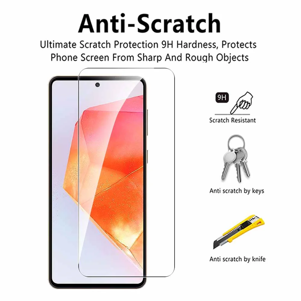 Чехол 2 в 1 из закаленного стекла для Samsung Galaxy C55 5G, защитные пленки для экрана Samsung C55 C 55 55C 6,7 '', защитные пленки для объектива камеры