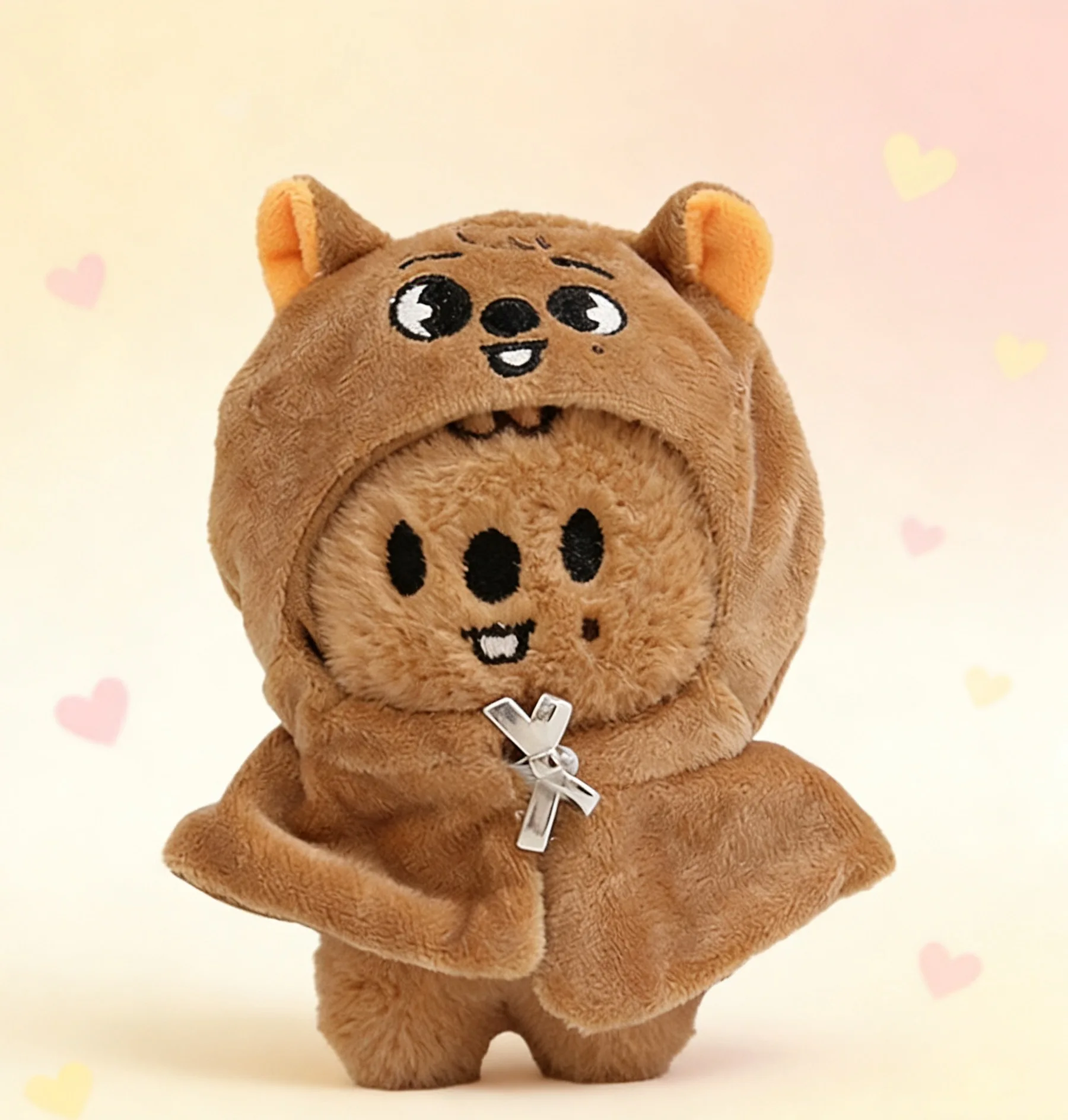 

Han HanQuokka 12 см StrayKids доминирующий SKZOO новый KPOP FM плащ плюшевая фантазийная кукла брелок для ключей аксессуары для волос подарок для фанатов